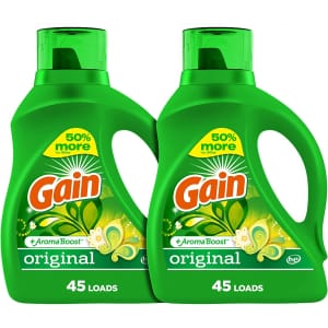 Gain Flings! 65-oz. Liquid Laundry Detergent 2-Pack for $15