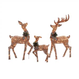 Holiday Time Light-Up Deer 3-Piece Set for $69