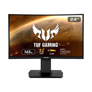 ASUS TUF Gaming 23.6" 1080P Curved Monitor (VG24VQR) - Full HD, 165Hz, 1ms, Extreme Low Motion for $352 ASUS TUF Gaming 23.6" 1080P Curved Monitor (VG24VQR) - Full HD, 165Hz, 1ms, Extreme Low Motion for $352