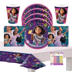 Disney Encanto Party Supplies Pack Serves 16: Encanto Birthday Party Supplies - Encanto 9" Plates for $17