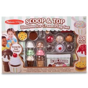Melissa & Doug Scoop & Top Wooden Ice Cream Play Set for $25 Melissa & Doug Scoop & Top Wooden Ice Cream Play Set for $25