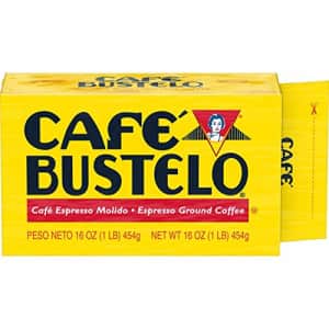 Cafe Bustelo Caf Bustelo Espresso Dark Roast Ground Coffee Brick, 16 Ounces for $13