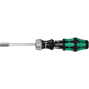 Wera Kraftform Kompakt 27 RA Slotted Ratcheting Screwdriver for $35