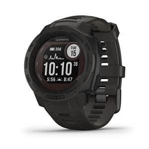 Garmin Instinct Solar, Solar-Powered Rugged Outdoor Smartwatch, Built-in Sports Apps and Health for $248