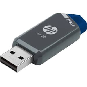 HP 64GB x900w USB 3.0 Flash Drive for $9