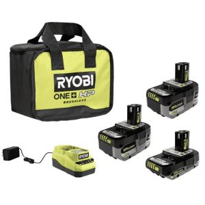 Ryobi ONE+ 18V Li-Ion 3-Battery Starter Kit at Home Depot: for $199 w/ free tool worth up to $169