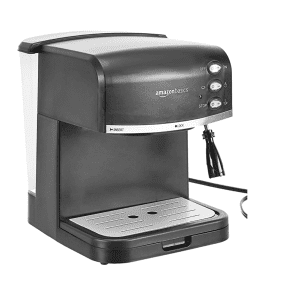 AmazonBasics Espresso Machine and Milk Frother for $33 AmazonBasics Espresso Machine and Milk Frother for $33