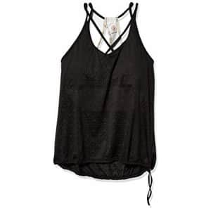 SHAPE activewear Women's Bra Mesh Tank, Black/Offbeat Geo Print, XL for $33