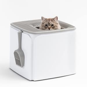 IRIS USA Premium Top Entry Cat Litter Box for $61