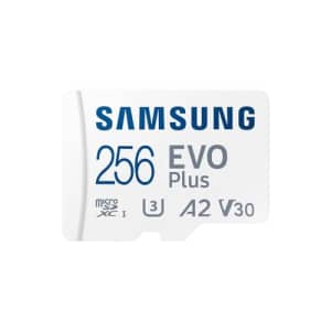 Samsung EVO Plus 2024 256GB MicroSD Memory Card with SD Adapter for $52 Samsung EVO Plus 2024 256GB MicroSD Memory Card with SD Adapter for $52