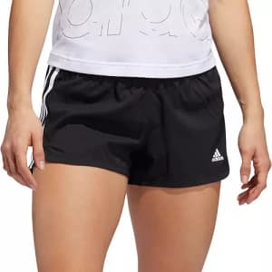 adidas Women's Pacer 3-Stripes Woven Shorts for $8