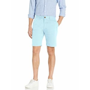 Tommy Hilfiger Men's Casual Stretch Chino Shorts, Corydalis Blue, 36 for $40