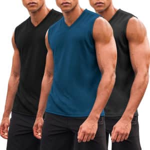 Coofandy Men's Gym Tank Tops 3-Pack From $15