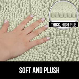 Gorilla Grip Soft Absorbent Plush Bath Rug Mat, Microfiber Dries Quickly, Luxury Chenille Shaggy for $10