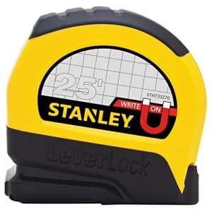 Stanley STHT33281L 25' Magnetic Tip & Fractional Read LeverLock Tape Measure for $17