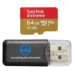 SanDisk 64GB Micro SDXC Memory Card Extreme Works with GoPro Hero 7 Black, Silver, Hero7 White for $14