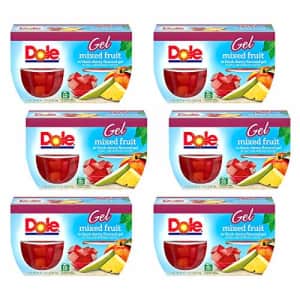 Dole FRUIT BOWLS Mixed Fruit in Cherry Gel, 4 Cups (6 Pack) for $18