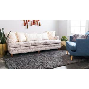 Unique Loom Solo Solid Shag Collection Modern Plush Graphite Gray Area Rug (3' 3 x 5' 3) for $33 Unique Loom Solo Solid Shag Collection Modern Plush Graphite Gray Area Rug (3' 3 x 5' 3) for $33