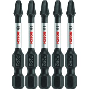 Bosch 5-Piece Impact Tough 2" Phillips/Square Power Bit Set for $4 Bosch 5-Piece Impact Tough 2" Phillips/Square Power Bit Set for $4