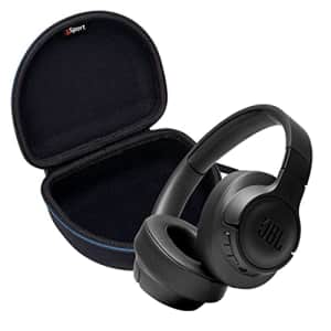 JBL Tune 710BT Wireless Over-Ear Headphone Bundle with gSport Deluxe Travel Case (Black) for $79