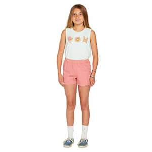 Volcom Girls' Strutin Stone Elastic Waist Cut Off Short, Desert Pink for $15