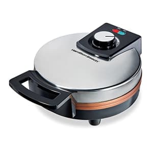 Hamilton Beach Belgian Waffle Maker with Non-Stick Copper Ceramic Plates, Browning Control, for $65
