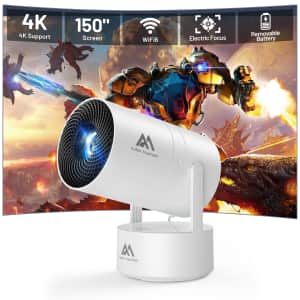Aubor Mentech 4K 1080p Mini Projector w/ Wifi and Bluetooth for $71 Aubor Mentech 4K 1080p Mini Projector w/ Wifi and Bluetooth for $71