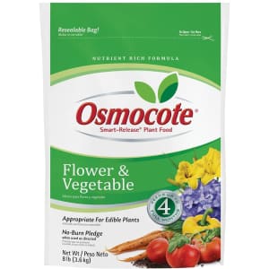 Osmocote Smart-Release Flower and Vegetable Plant Food 8-lb. Bag for $16 Osmocote Smart-Release Flower and Vegetable Plant Food 8-lb. Bag for $16