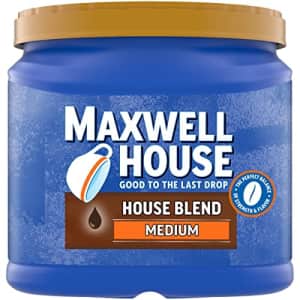 Maxwell House House Blend Medium Roast Ground Coffee (24.5 oz Canister) for $9