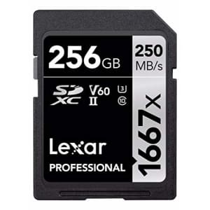 Lexar SDXC, 256 GB Memory Card UHS-II Class 10 SDXC, 256 GB, W125985456 (UHS-II Class 10 SDXC, 256 for $69