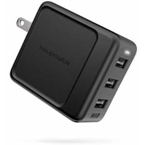 RAVPower 3-Port 30W USB Travel Charger for $10