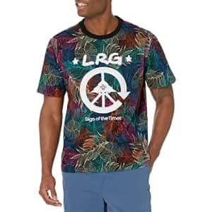 LRG mens Lrg Men's Peace of Mind Collection Short Sleeve Knit Shirt, Black, 3X US for $15