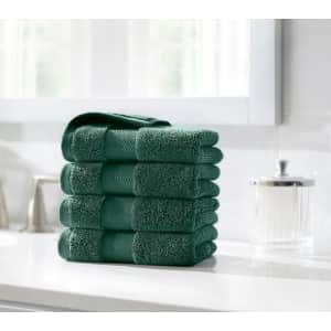 Home Decorators Collection Plush Cotton Wash Cloth 4-Pack for $12 Home Decorators Collection Plush Cotton Wash Cloth 4-Pack for $12