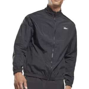 Reebok Men's Training Relaxed-Fit Performance Track Jacket for $24