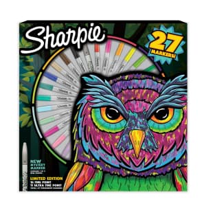 Sharpie 27-Count Permanent Marker Pack for $10