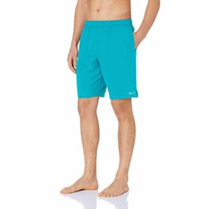 Nike Swim Men's Solid Lap 9" Volley Short Swim Trunk, Oracle Aqua, Small for $40 Nike Swim Men's Solid Lap 9" Volley Short Swim Trunk, Oracle Aqua, Small for $40