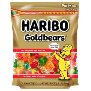Haribo Goldbears 28.8-oz. Resealable Bag for $14 Haribo Goldbears 28.8-oz. Resealable Bag for $14