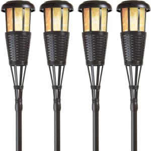 Newhouse Lighting Solar Outdoor Island Torch 4-Pack for $58 Newhouse Lighting Solar Outdoor Island Torch 4-Pack for $58