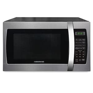 Farberware Countertop Microwave Oven 1.3 Cu. Ft. 1000-Watt with LED Display, Child Lock, Easy Clean for $80