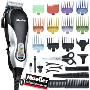 Mueller Ultragroom Hair Clipper and Trimmer Set for $15