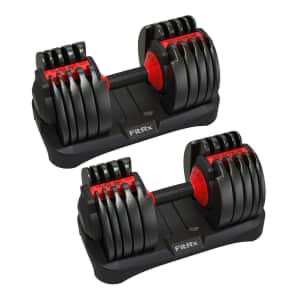 FitRx SmartBell Quick-Select Adjustable Dumbbell 2-Pack for $169