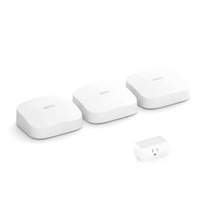 Certified Refurbished Amazon eero Pro 6 tri-band mesh Wi-Fi 6 4-PC system with built-in Zigbee for $200