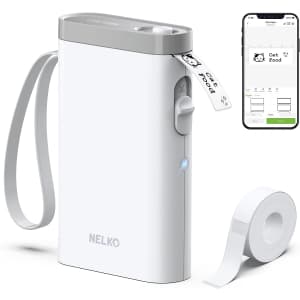 Nelko Bluetooth Label Maker for $9.99 w/ Prime