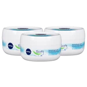 Nivea Soft Moisturizing Creme 6.8-oz. Jar 3-Pack for $11 via Sub & Save