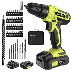 SnapFresh 20V Cordless Drill Combo Kit for $54