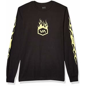 RVCA Men's Forged Long Sleeve Crew Neck T-Shirt, Black, S for $20 RVCA Men's Forged Long Sleeve Crew Neck T-Shirt, Black, S for $20