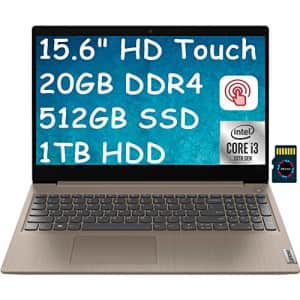 2021 Lenovo Ideapad 3 15 Premium Laptop I 15.6" HD Touchscreen I 10th Gen Intel Core for $295