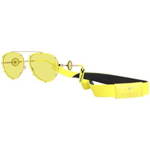Versace VE2232 Sunglasses - (14736D) Yellow/Yellow Mirror Flash Gold - 61mm for $307