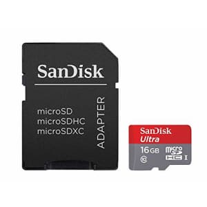 SanDisk Ultra SDSQUNC-016G-GN6MA 16GB Class 10 microSDHC memory card w/ adapter for $7
