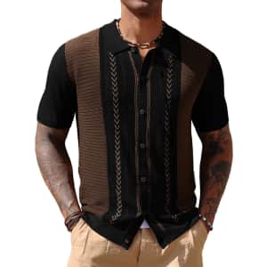 PJ Paul Jones Men's Knit Polo Shirt for $14